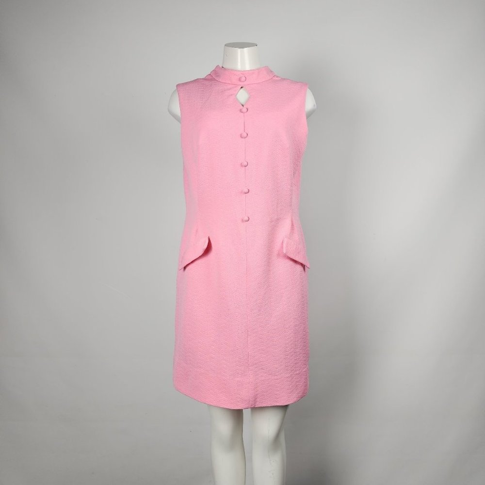 Vintage Pink Sleeveless Dress